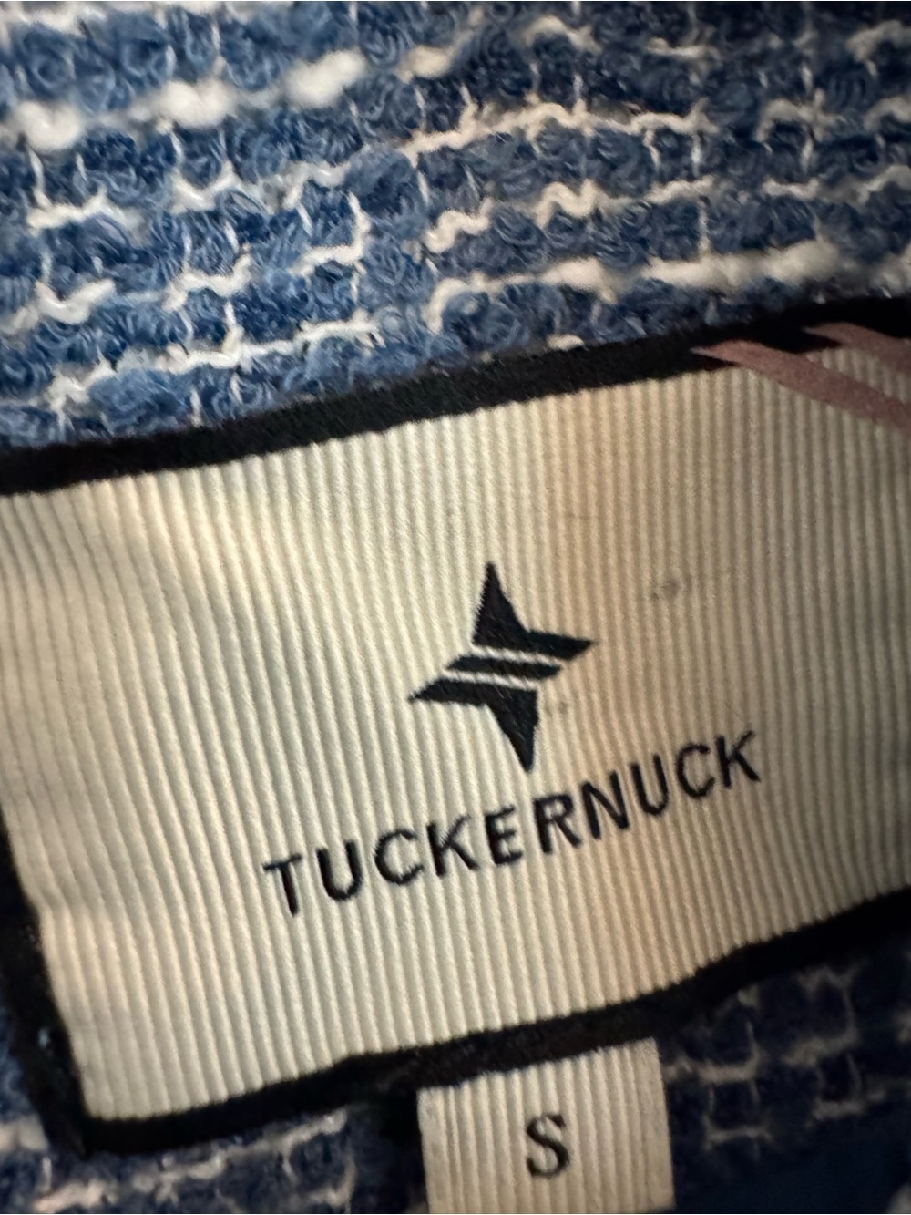 Tuckernuck Heathered Blue Tweed Jackie Dress - Picture 3 of 4